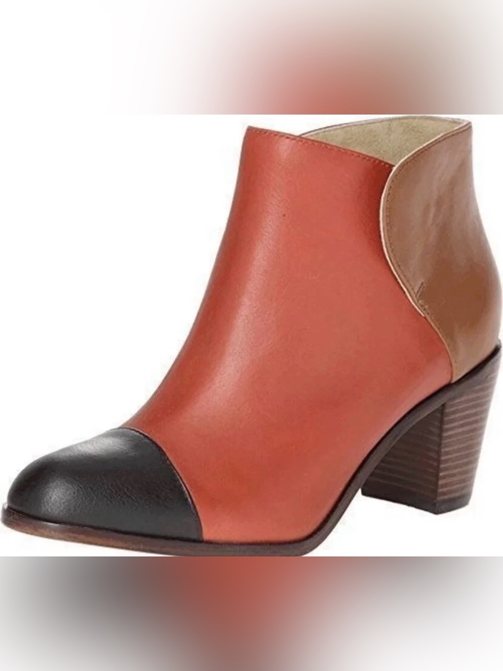 Wolverine Two-Tone Leather Ankle Bootie